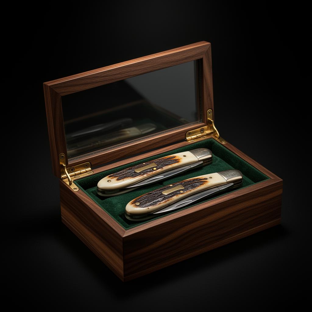 Walnut & Glass Display Case